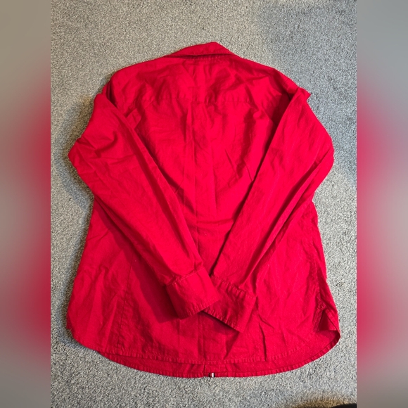 Tommy Hilfiger Love You More Sparkle Heart Small Button-down Red Preppy - Picture 8 of 8